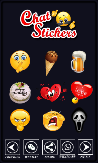 Chat Sticker-Emoticons-gigo-multimedia-screenshot 1