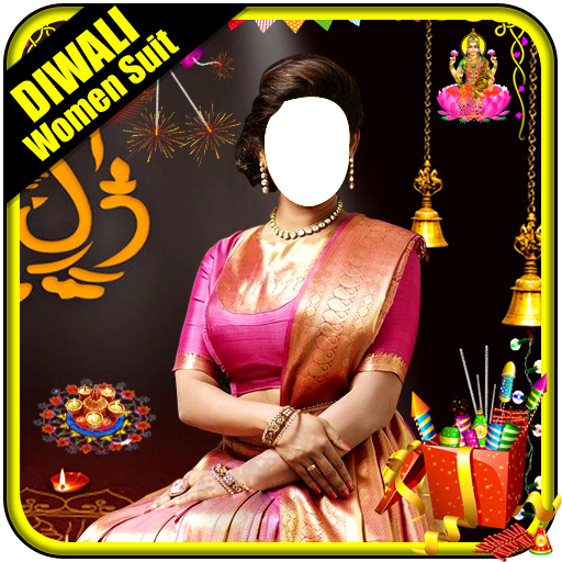 Diwali-Women-Saree-Suit-Gigo-Multimedia-Happy-Diwali-Icon 512.png